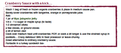 holiday cranberry sauce